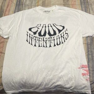 NAV X VLONE DEAD tee large white bad habits good intentions